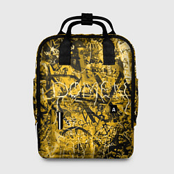Рюкзак женский Желтый хаос, цвет: 3D-принт