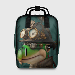 Рюкзак женский Лягушонок Пепе стимпанк, цвет: 3D-принт
