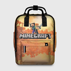 Рюкзак женский Стив Майнкрафт Minecraft, цвет: 3D-принт