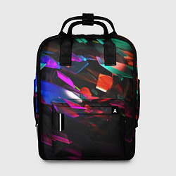 Рюкзак женский Разноцветные осколки реальности, цвет: 3D-принт