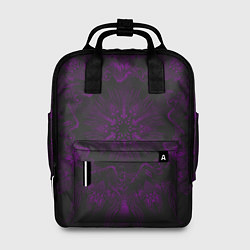 Рюкзак женский Фиолетовый узор, цвет: 3D-принт