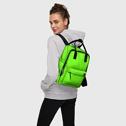 Рюкзак женский Кислотный зеленый, цвет: 3D-принт — фото 2