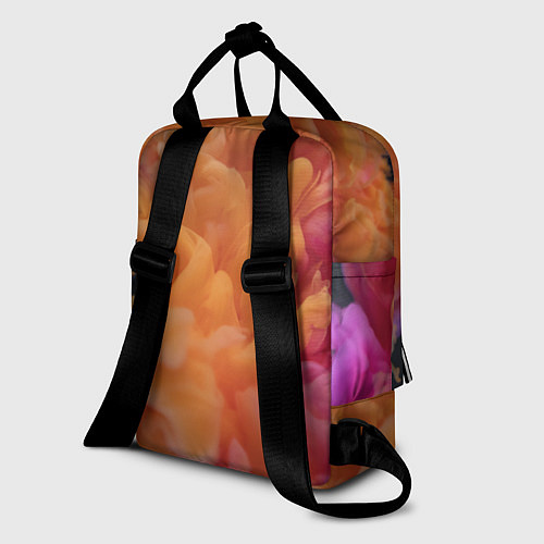 Женский рюкзак Разноцветный дым сгустки / 3D-принт – фото 2