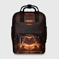 Рюкзак женский Оранжевые фонари в полной темноте, цвет: 3D-принт