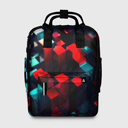 Рюкзак женский Digital abstract cube, цвет: 3D-принт