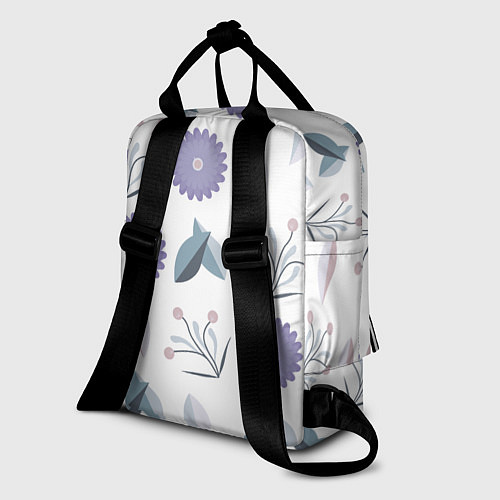 Женский рюкзак Листья и цветок / 3D-принт – фото 2