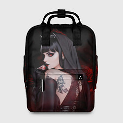 Женский рюкзак Готическая вампирша в демоническом стиле