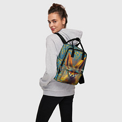 Рюкзак женский Ушастый лис, цвет: 3D-принт — фото 2