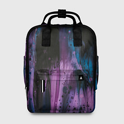 Рюкзак женский Фиолетовые абстрактные тени, цвет: 3D-принт