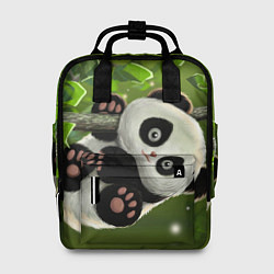 Рюкзак женский Панда на дереве отдыхает, цвет: 3D-принт