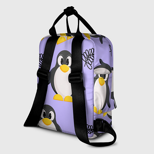 Женский рюкзак Пингвин и веточка / 3D-принт – фото 2