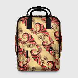 Рюкзак женский Винтажный растительный орнамент, цвет: 3D-принт