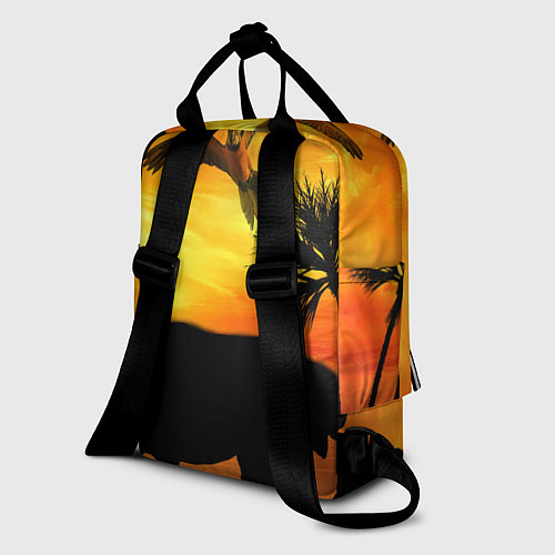 Женский рюкзак Африканский пейзаж / 3D-принт – фото 2