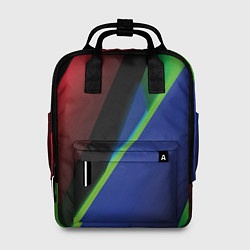 Рюкзак женский Цветные полосы, цвет: 3D-принт