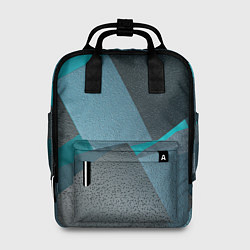 Рюкзак женский Абстрактные ребристые кубы, цвет: 3D-принт