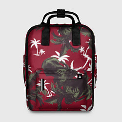 Рюкзак женский Пальмы и Давид Микеланджело, цвет: 3D-принт