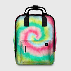 Рюкзак женский Тай дай клубничный, цвет: 3D-принт