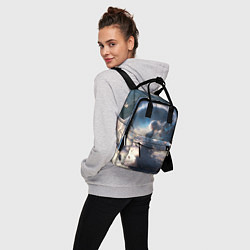 Рюкзак женский Небесная девушка от нейросети, цвет: 3D-принт — фото 2