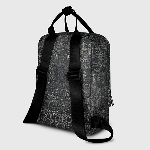 Женский рюкзак Черная каллиграфия / 3D-принт – фото 2
