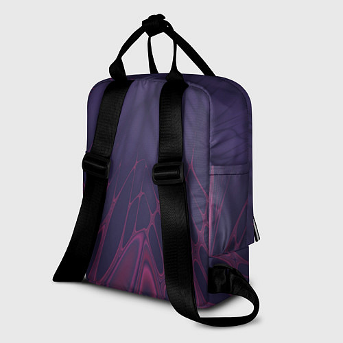 Женский рюкзак Лучи - фиолетовый и розовый - Хуф и Ся / 3D-принт – фото 2