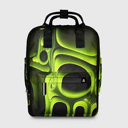 Женский рюкзак Зеленая кислотная абстракция