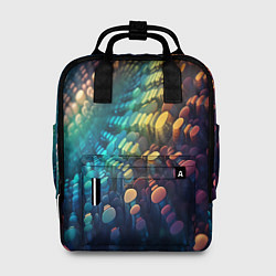 Рюкзак женский Радужные блики нейроарт, цвет: 3D-принт