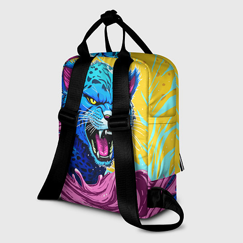 Женский рюкзак Кислотный Леопард / 3D-принт – фото 2