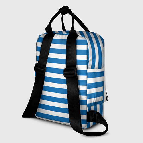 Женский рюкзак Тельняшка синяя - логотип вдв / 3D-принт – фото 2