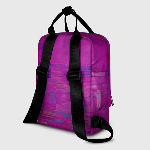 Женский рюкзак Фиолетово византийский глитч / 3D-принт – фото 2