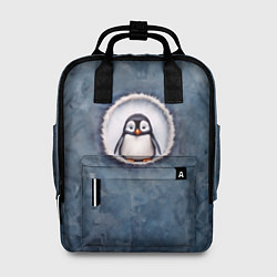 Рюкзак женский Маленький забавный пингвинчик, цвет: 3D-принт