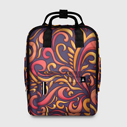 Рюкзак женский Абстрактный цветочный узор, цвет: 3D-принт