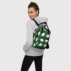 Рюкзак женский Зеленые змейки, цвет: 3D-принт — фото 2