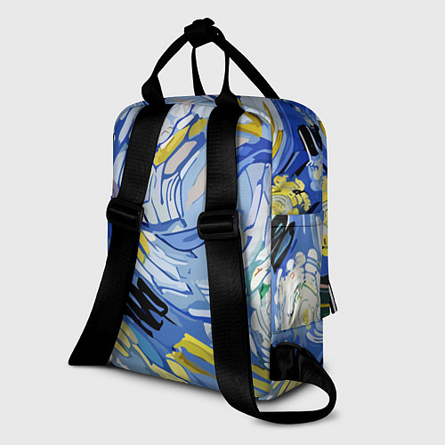 Женский рюкзак Облака в стиле Ван Гога / 3D-принт – фото 2