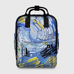 Рюкзак женский Облака в стиле Ван Гога, цвет: 3D-принт
