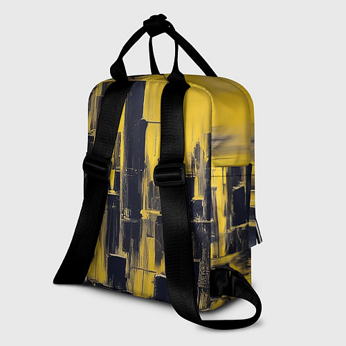 Женский рюкзак Большой нарисованный город / 3D-принт – фото 2