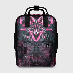 Женский рюкзак Розовый лис в стиле арт