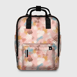 Рюкзак женский Разноцветные мазки, пятна в пастельных тонах, цвет: 3D-принт