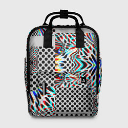 Рюкзак женский Абстракция электро, цвет: 3D-принт