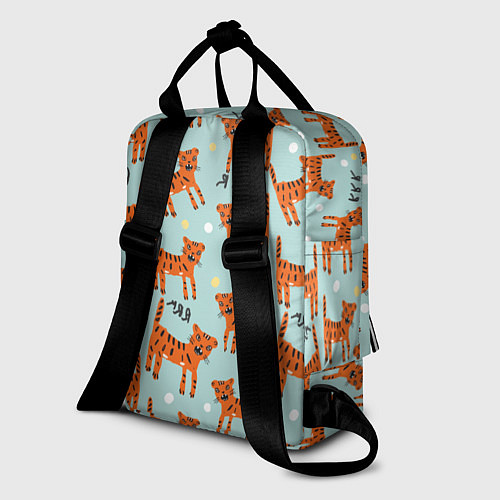 Женский рюкзак Очень злой бенгальский тигр / 3D-принт – фото 2