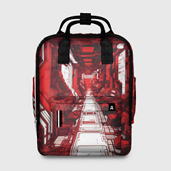Женский рюкзак Красная комната киберпанк