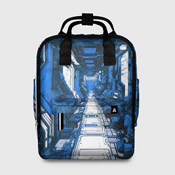 Женский рюкзак Синяя комната киберпанк
