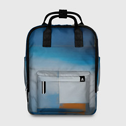 Рюкзак женский Синяя палитра, цвет: 3D-принт
