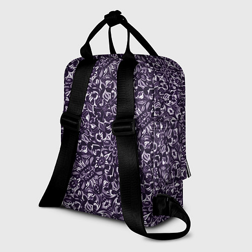 Женский рюкзак Фиолетовый паттерн узоры / 3D-принт – фото 2