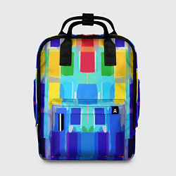 Рюкзак женский Colorful strips - pop art - vogue, цвет: 3D-принт