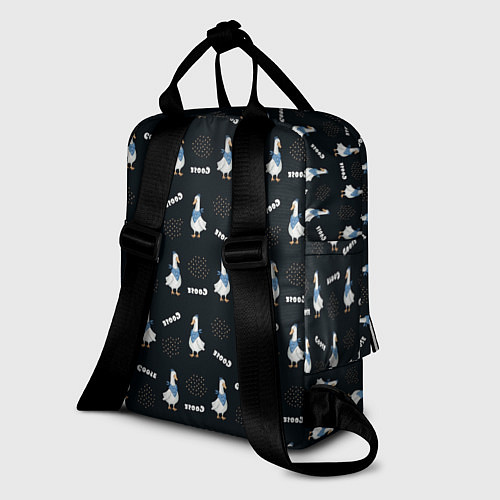 Женский рюкзак Гуси на темном фоне / 3D-принт – фото 2