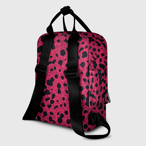 Женский рюкзак Пятнистый паттерн розовый / 3D-принт – фото 2