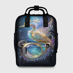 Рюкзак женский Сверкающая птица удачи, цвет: 3D-принт
