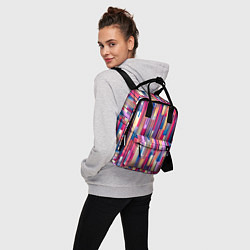 Рюкзак женский Яркие спортивные полоски, цвет: 3D-принт — фото 2