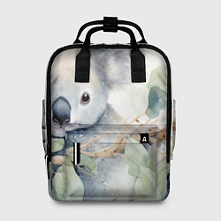 Рюкзак женский Коала акварель, цвет: 3D-принт