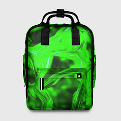 Рюкзак женский Зелёная кислотная неоновая коалесценция, цвет: 3D-принт